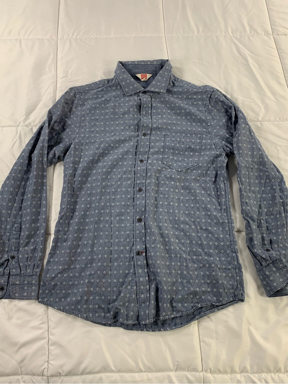 Pre loved HUDSON NORTH shirt mens size M - Picture 1 of 5